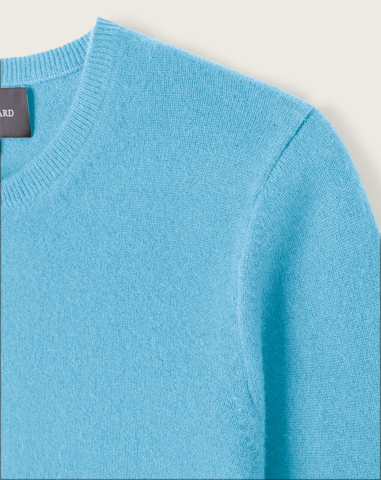 Pull Col Rond Classique Femme - Bleu Caldero