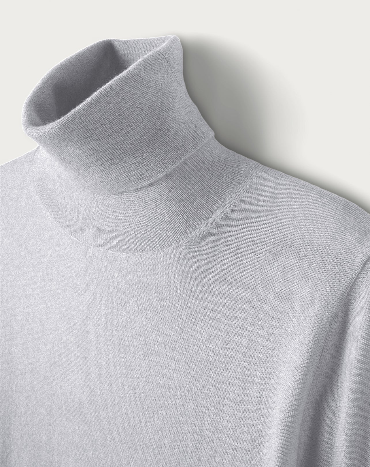 Col Roule Ultrafin Femme - Givre