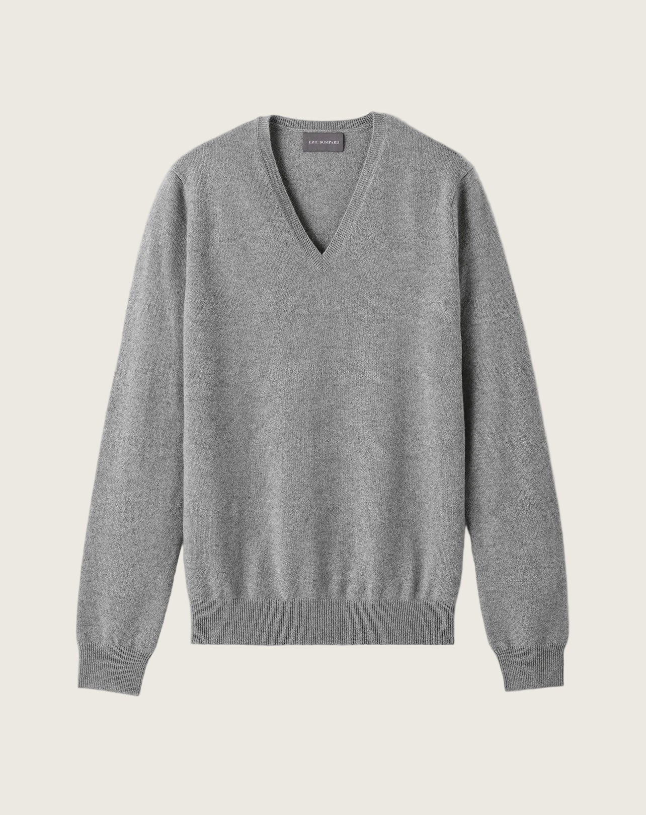 Pull V Ajuste Homme - Flanelle