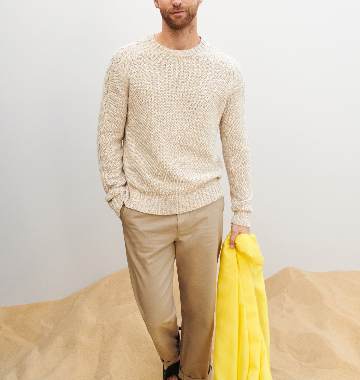 Ras De Cou Homme - Pampas/Perla/Naturel