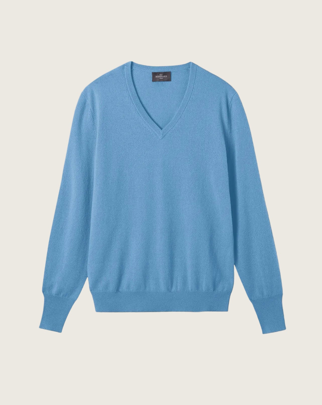 Pull Col V Classique Homme - Bleu Glaz