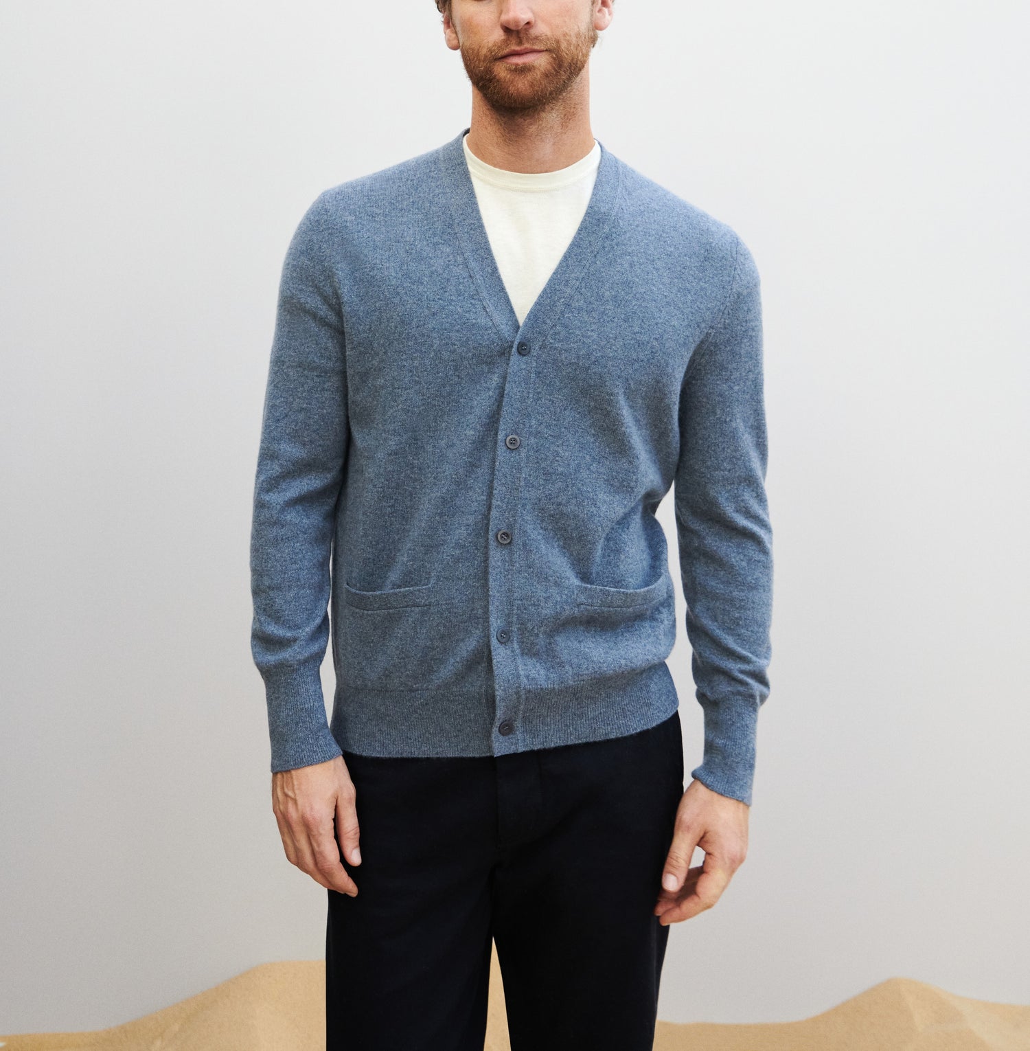 Gilet Classique Homme - Bleu Apatite