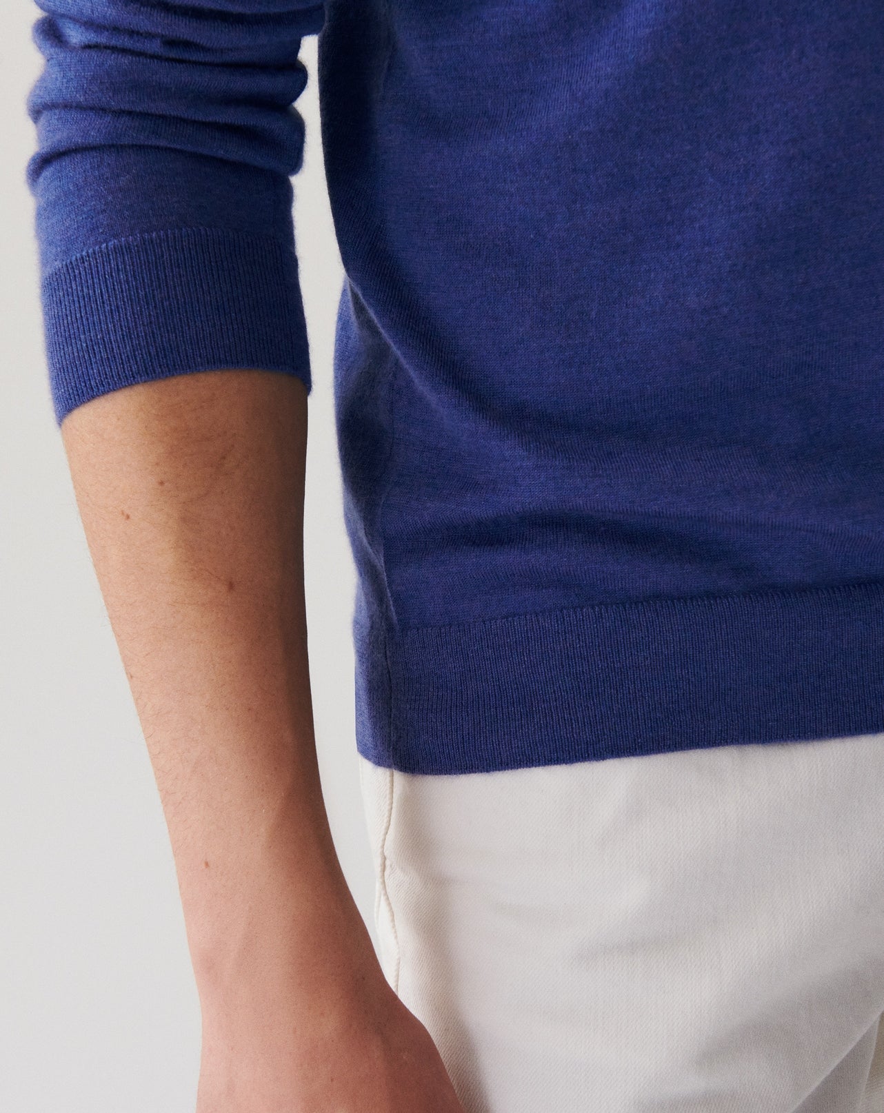 Pull Col V Ultrafin Homme - Rugby