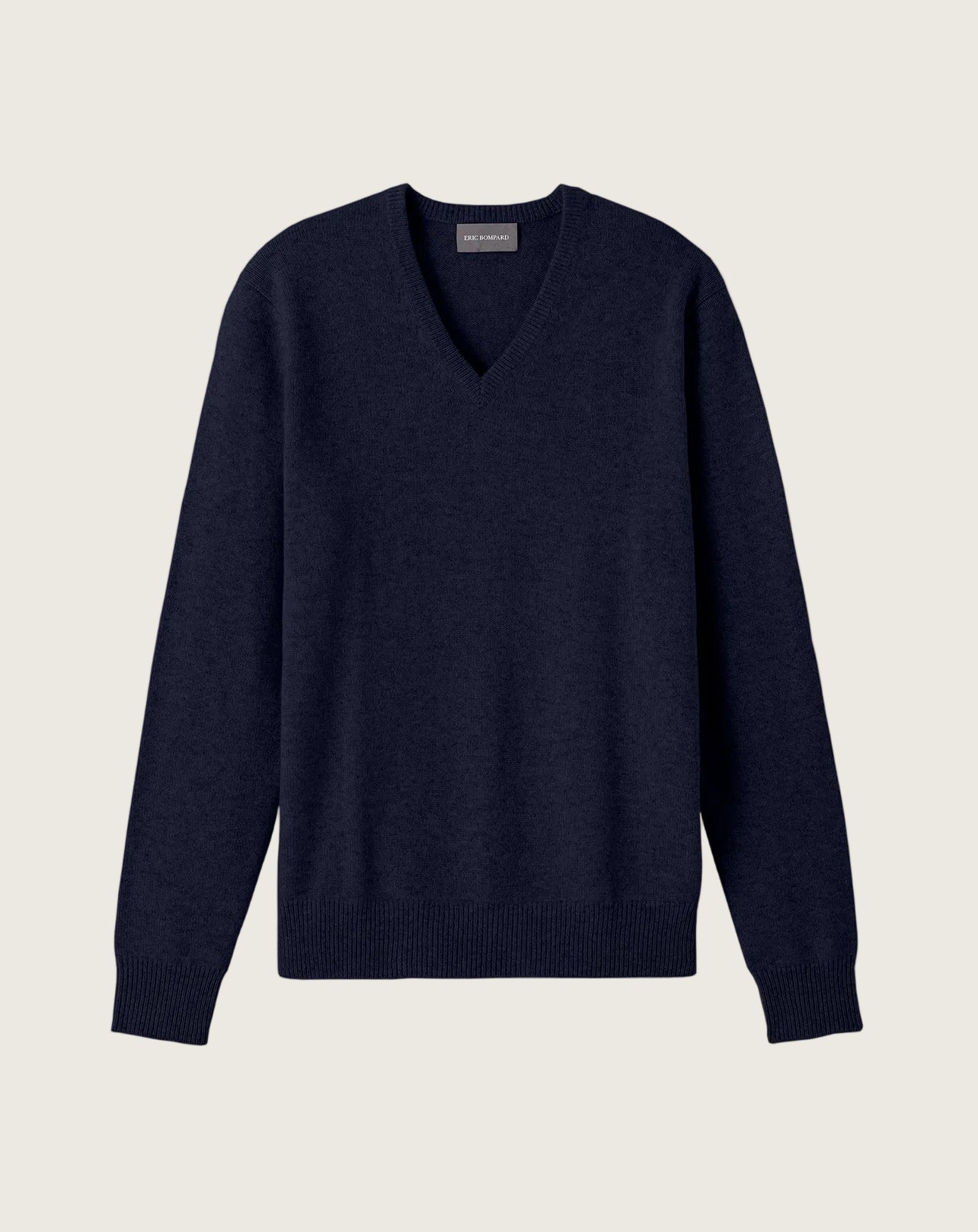Pull V 4 Fils Homme - Marine