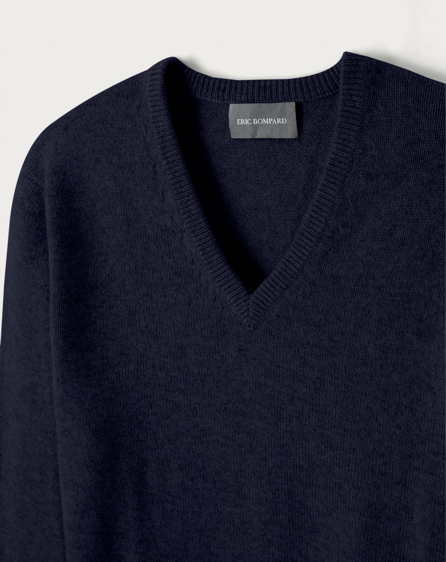 Pull V 4 Fils Homme - Marine