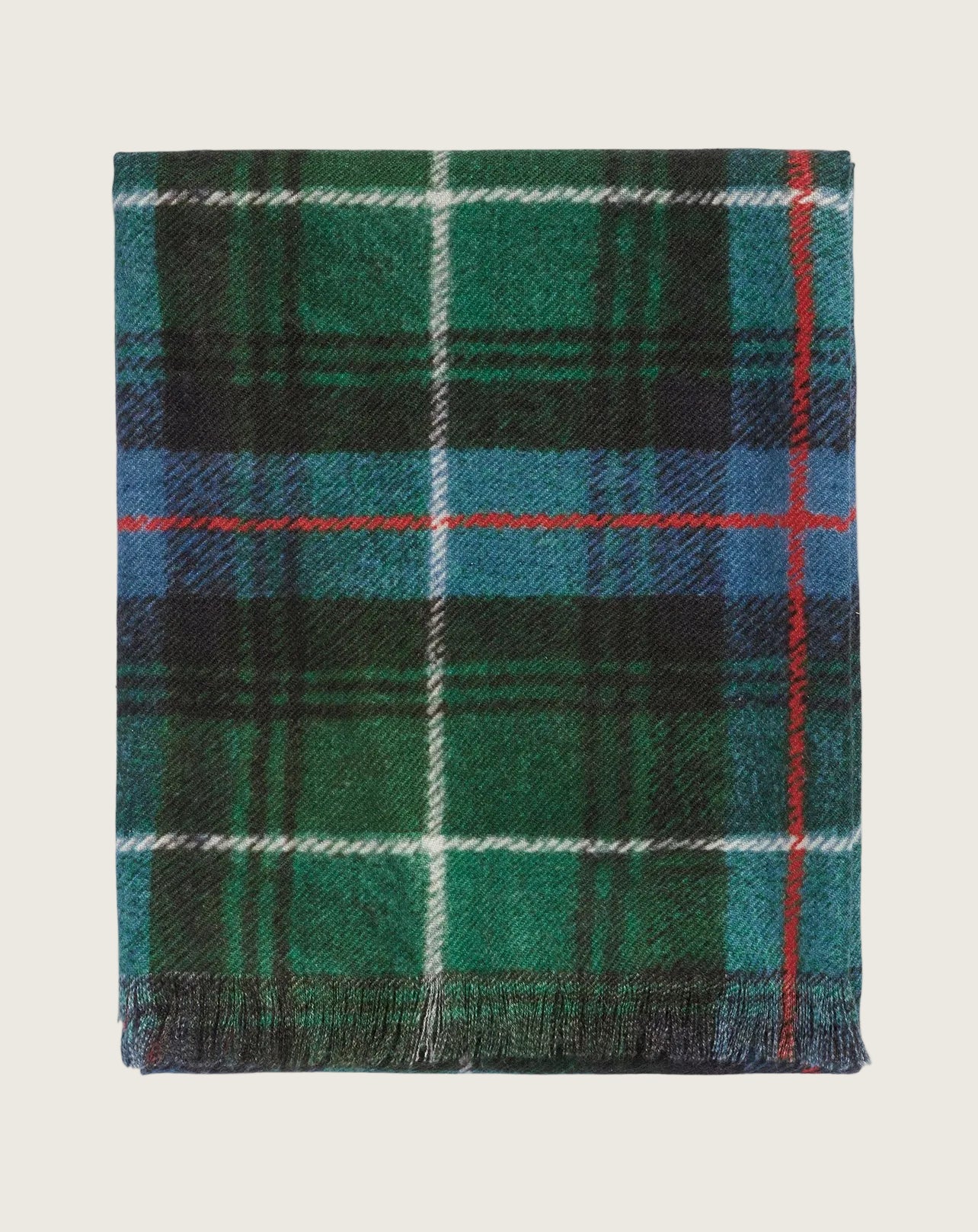 Etole À Franges Imprimée Tartan - Estragon