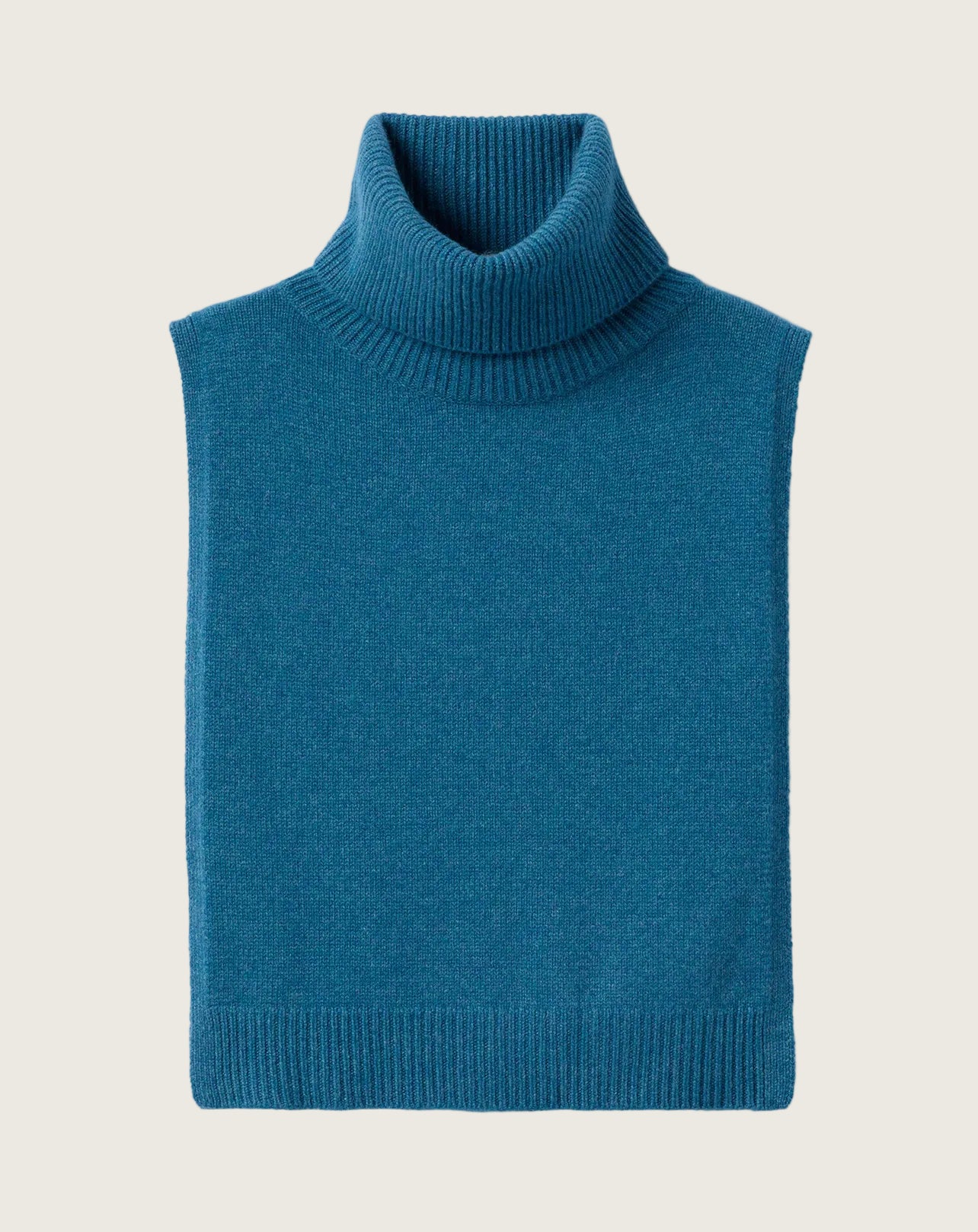 Plastron Col Roulé - Bleu Canoe
