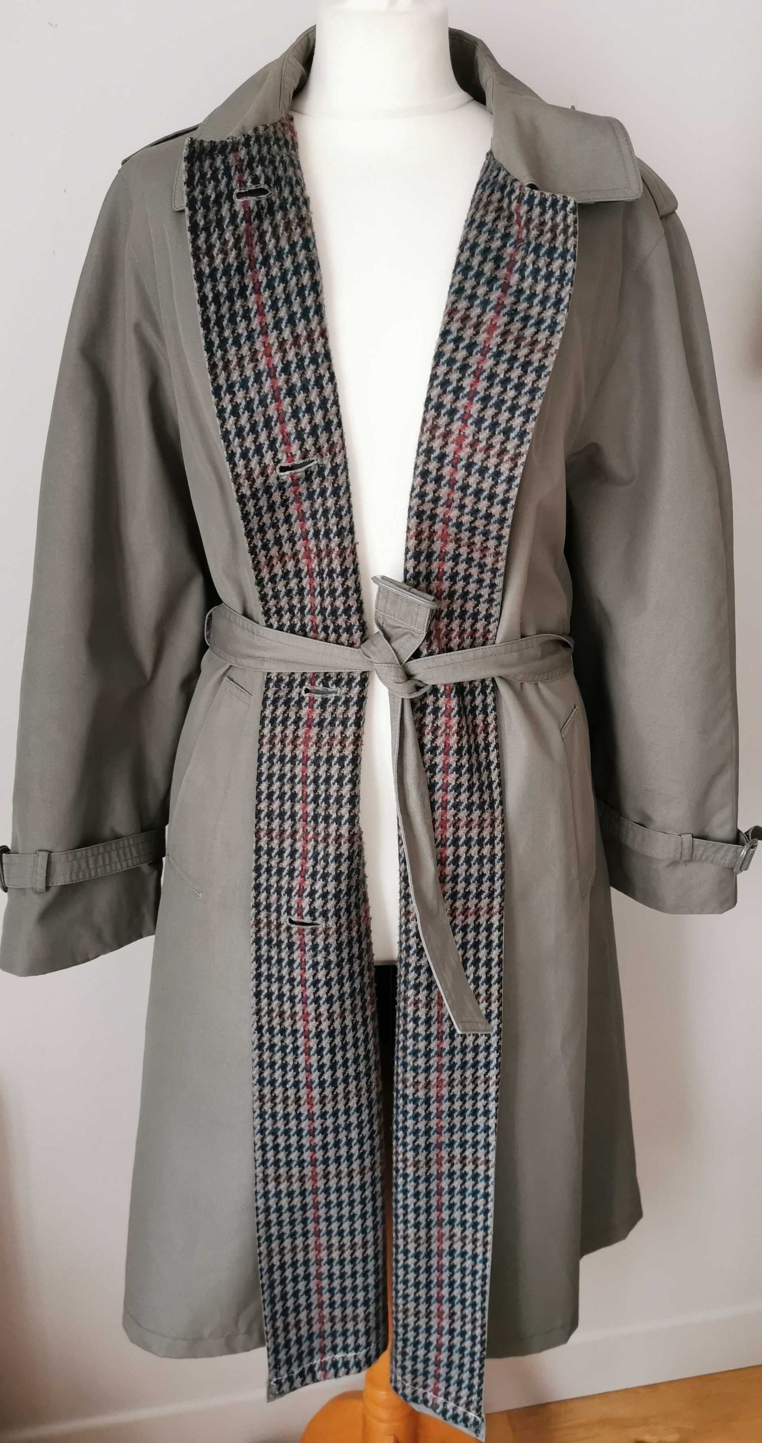 Belted trench coat