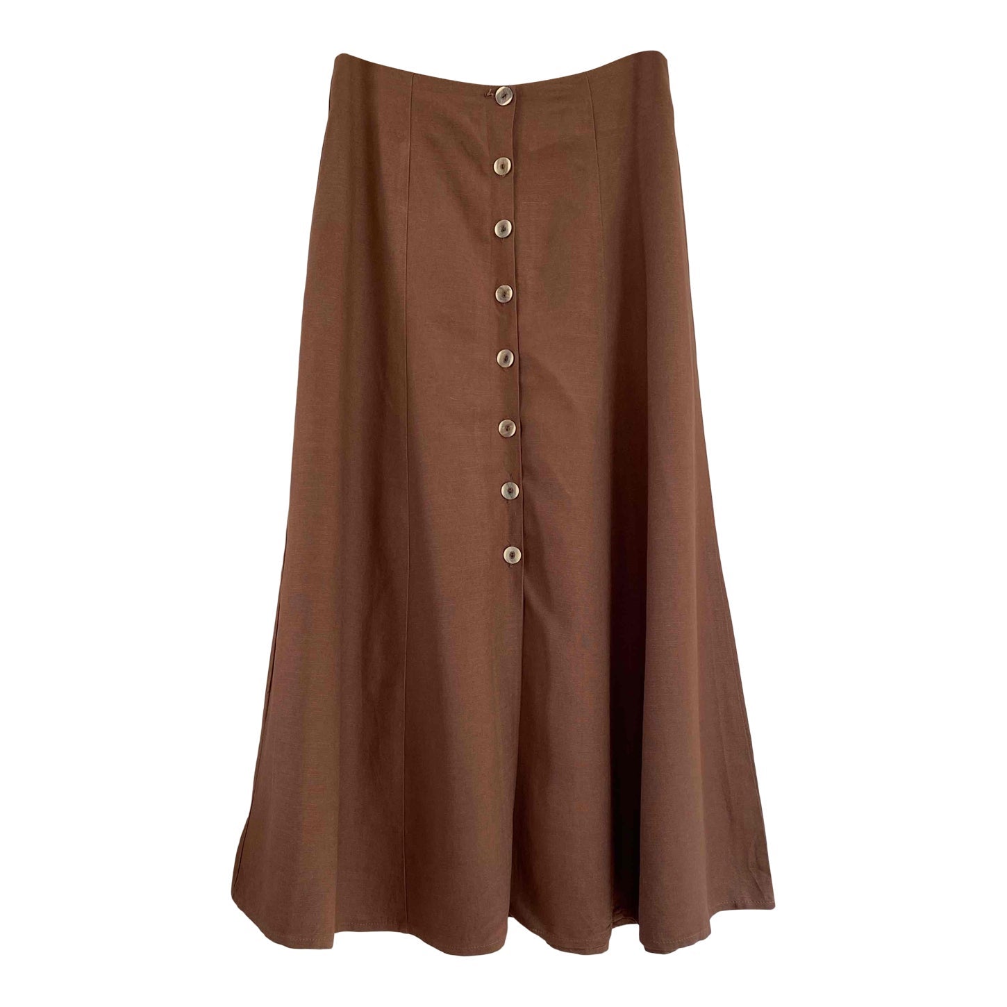 Long linen skirt