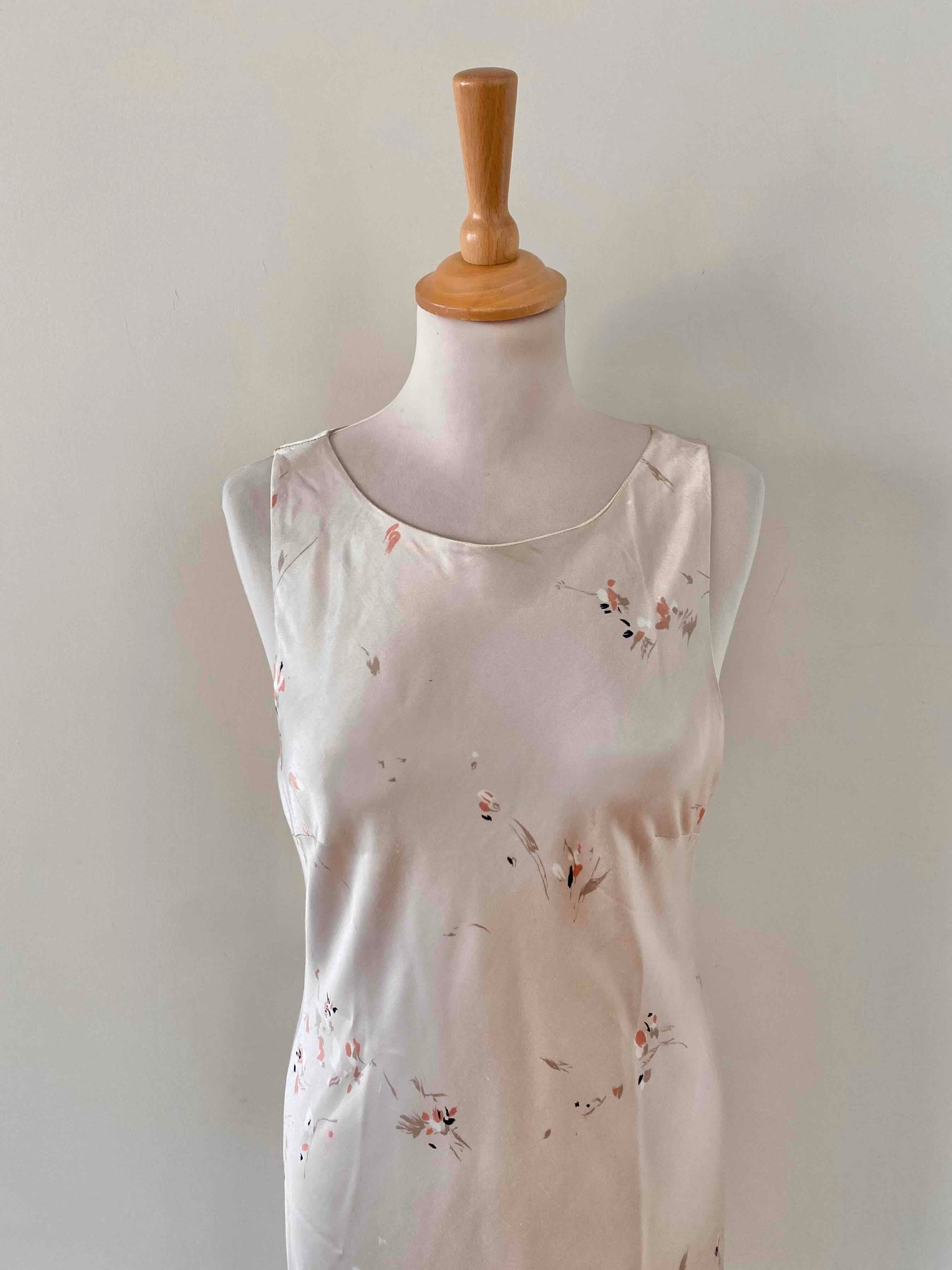 Floral satin dress