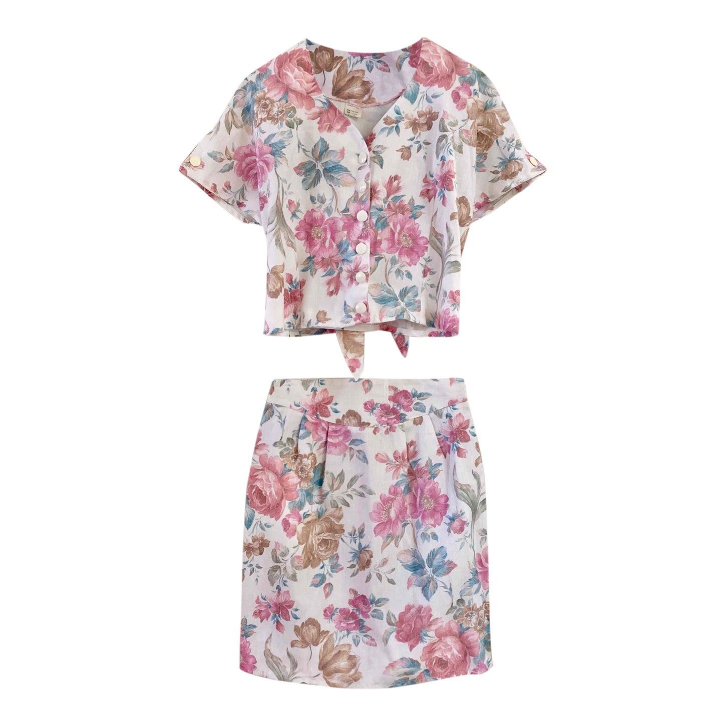 Ensemble jupe à fleurs