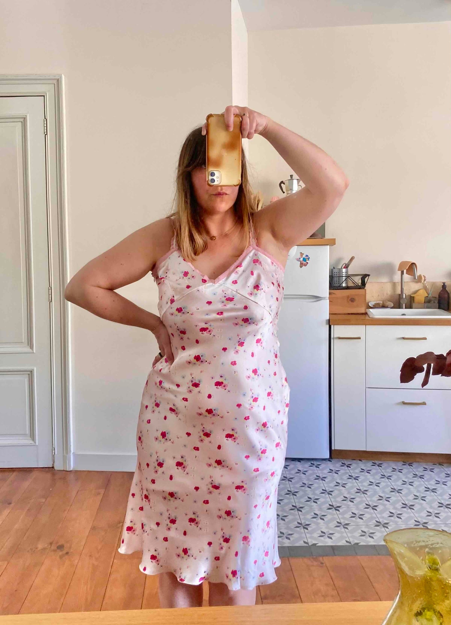 Robe nuisette en soie