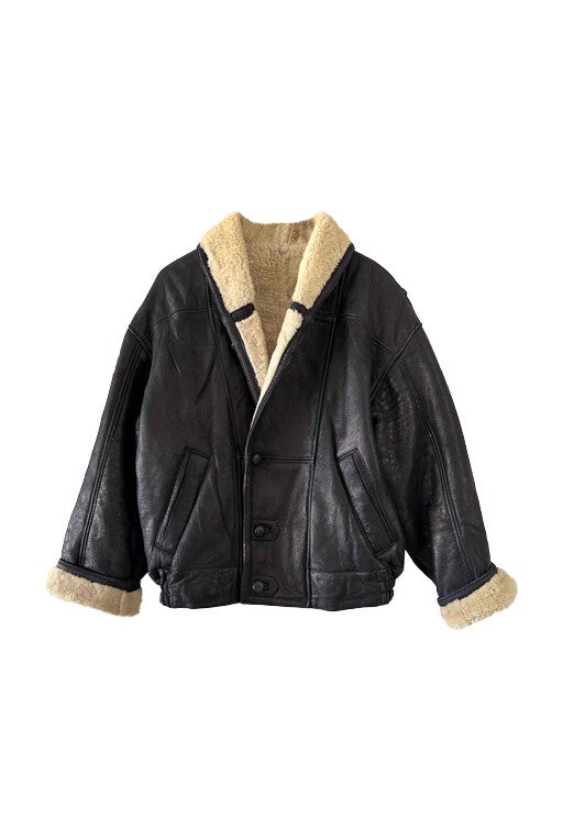 Bombardier en peau lainée