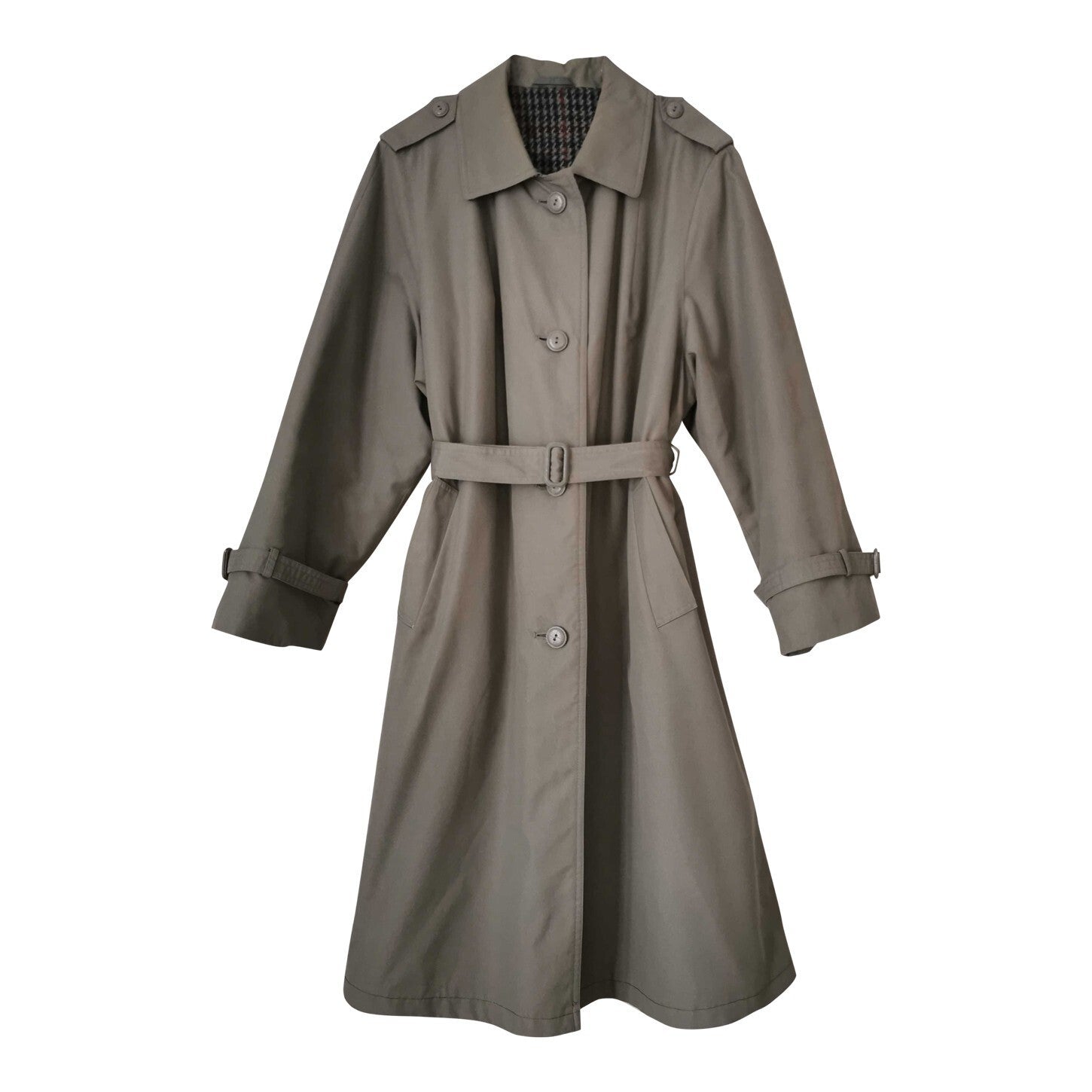 Belted trench coat