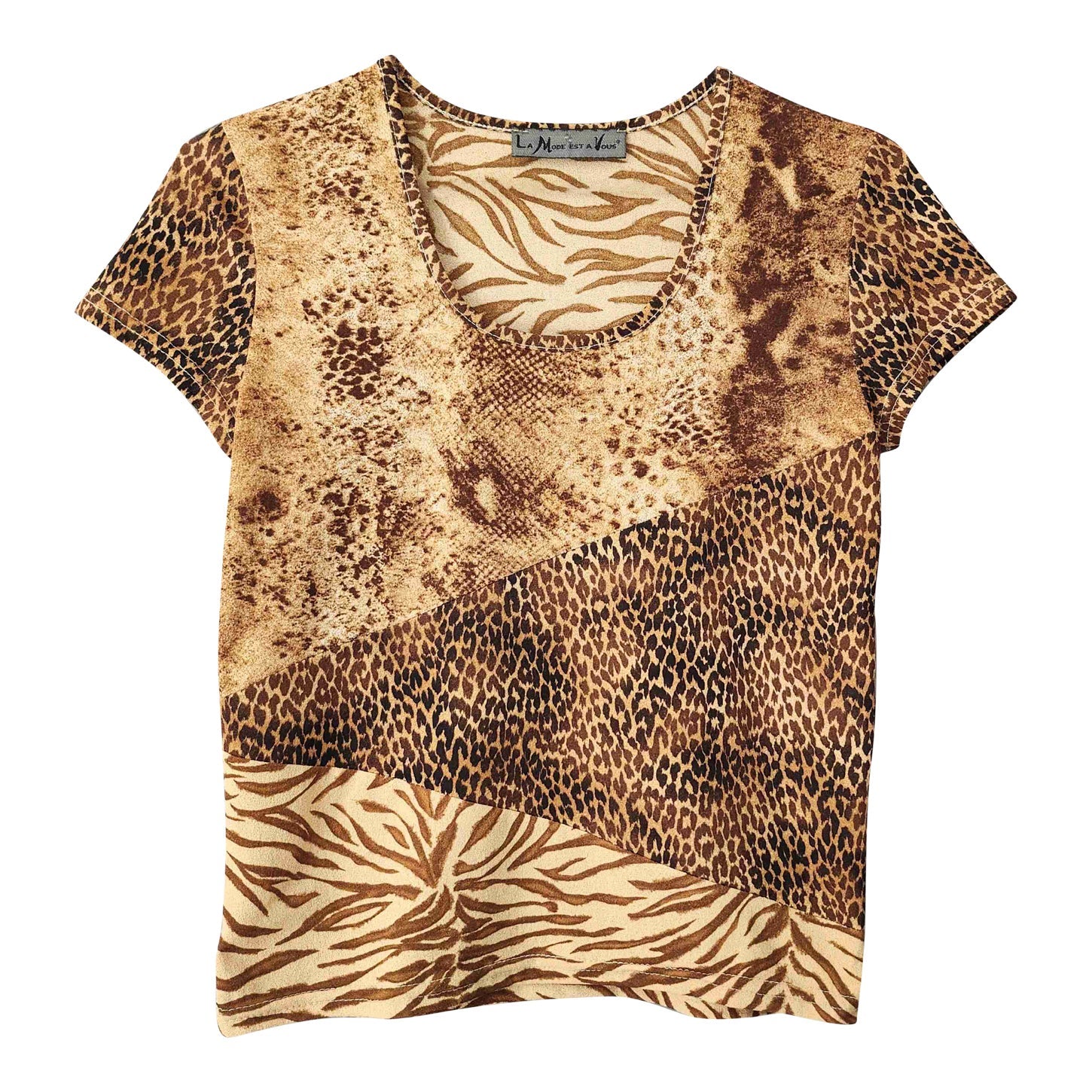 Top à motif animalier