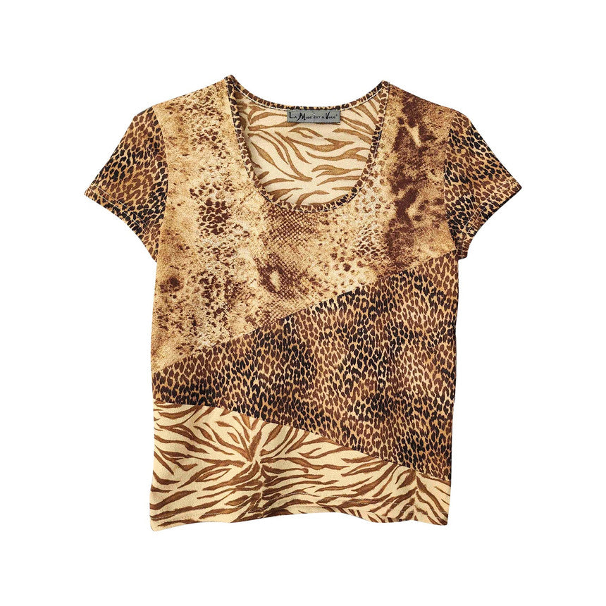 Animal print top