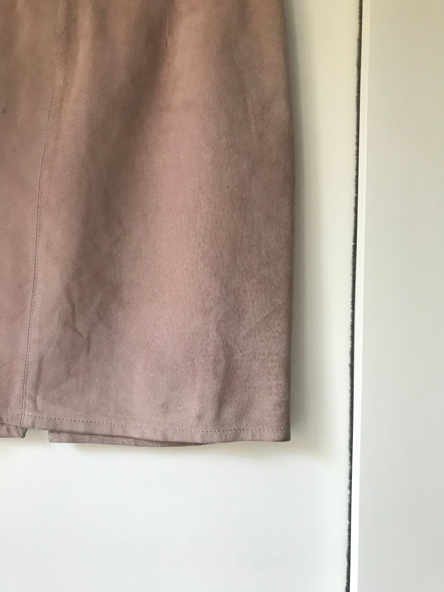 Suede skirt