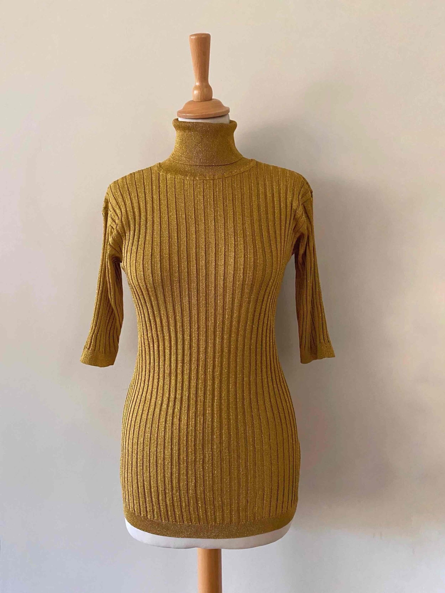 Lurex turtleneck sweater