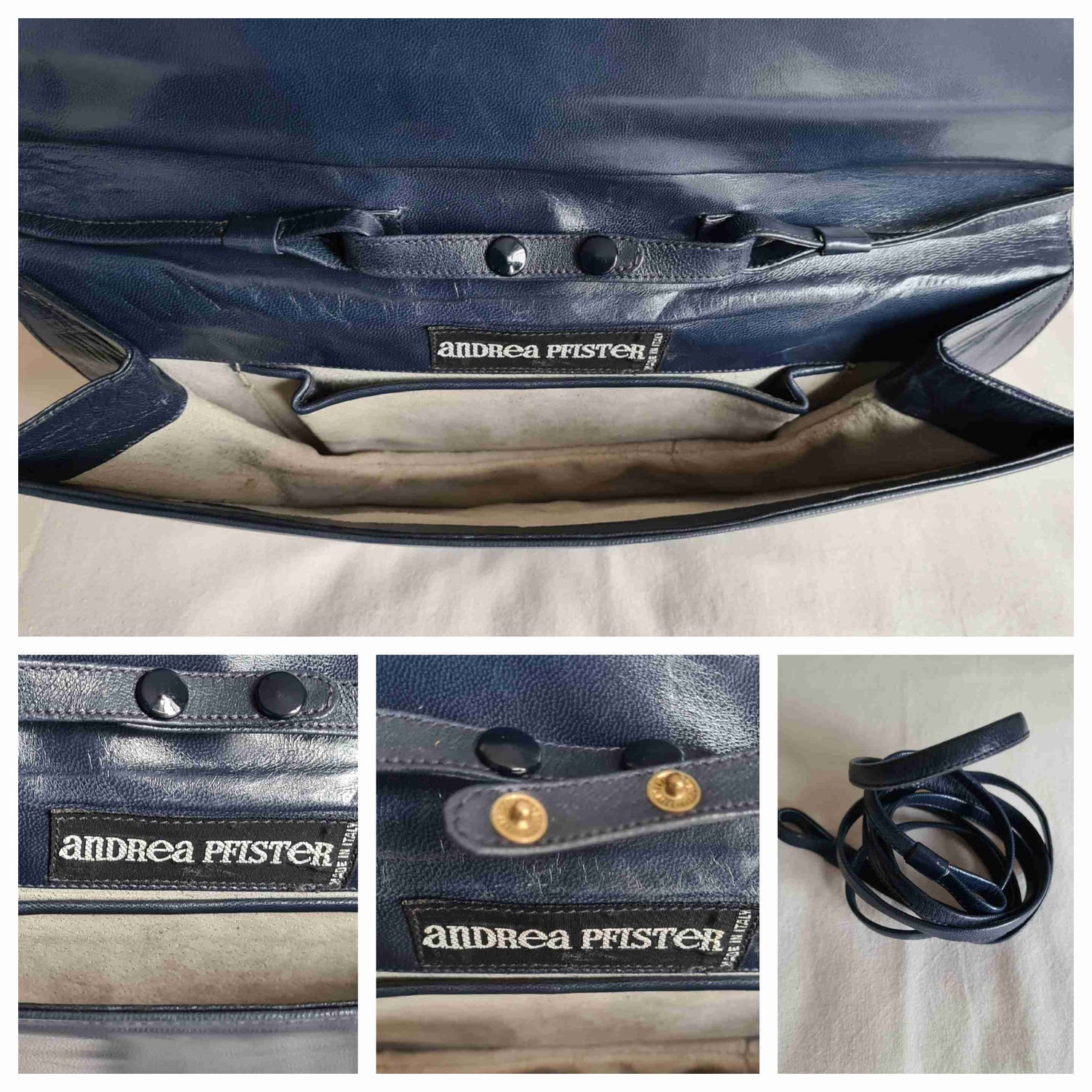 Leather shoulder bag