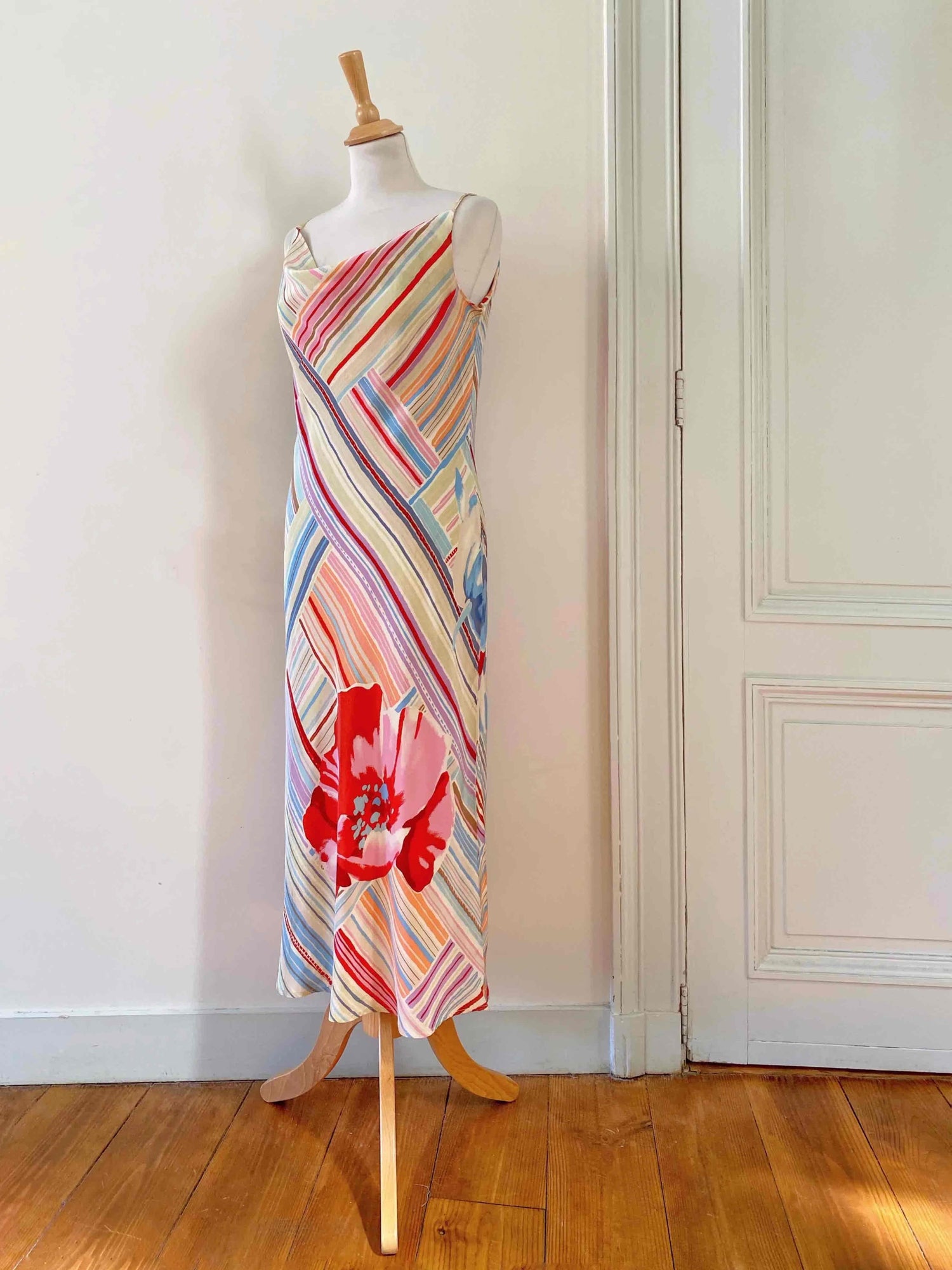 Long silk dress