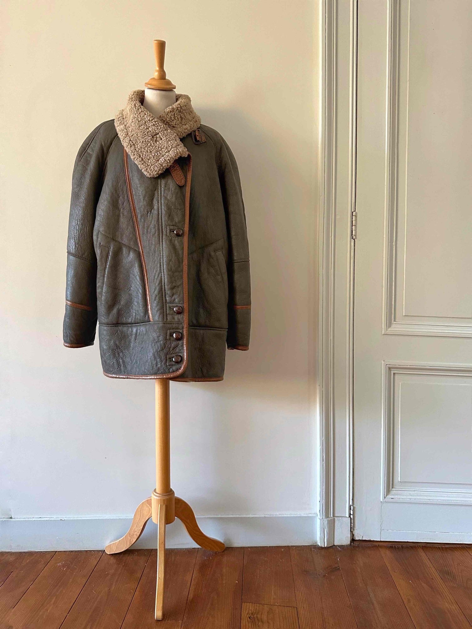 Peau lainée en cuir