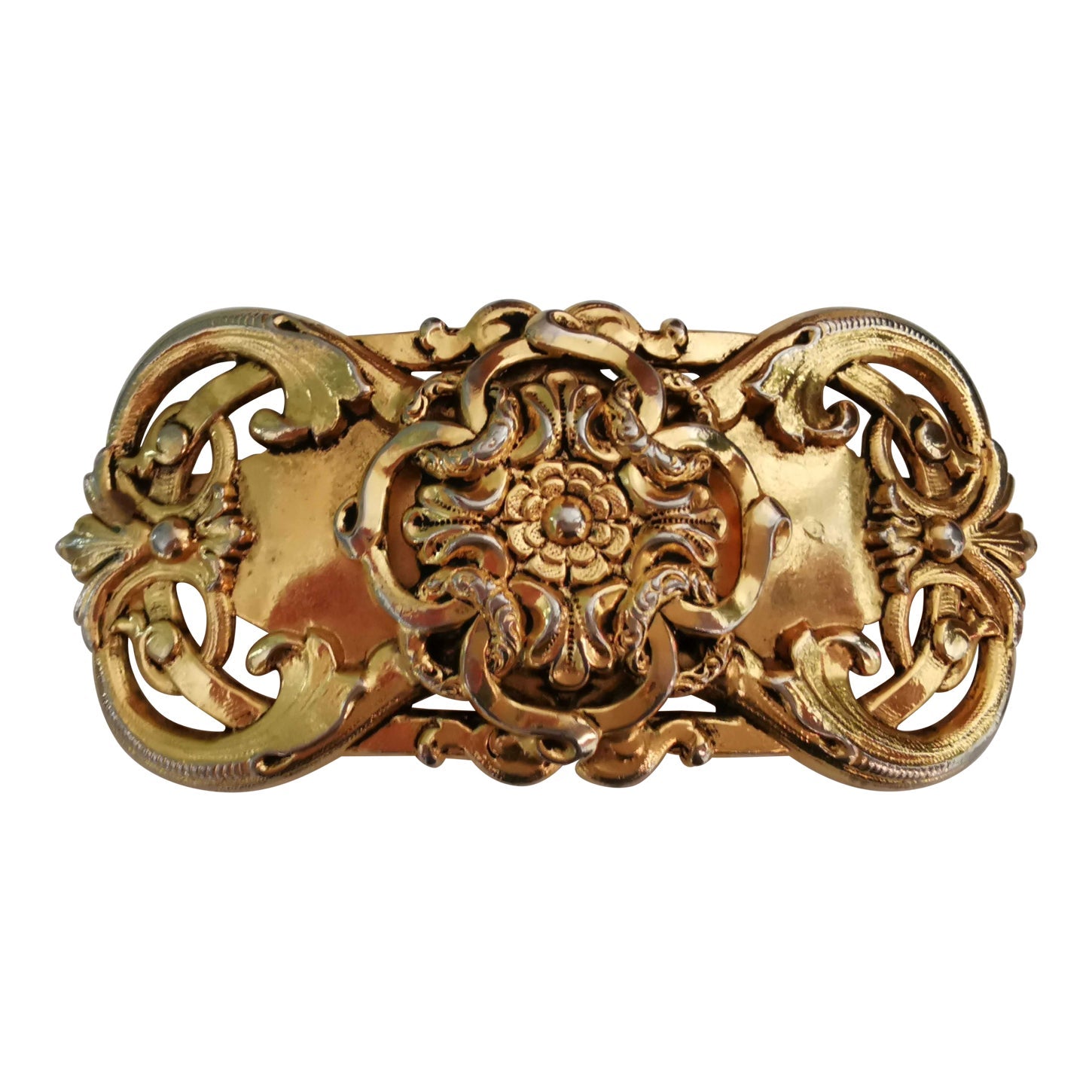 Golden hair clip