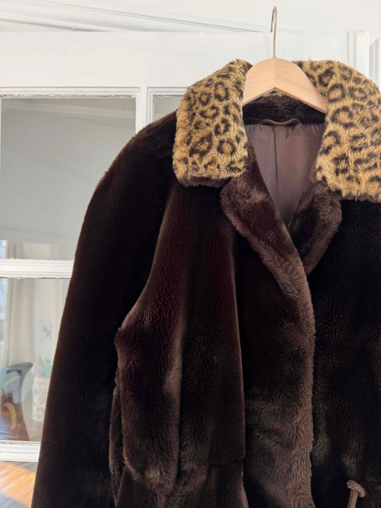 Faux fur coat