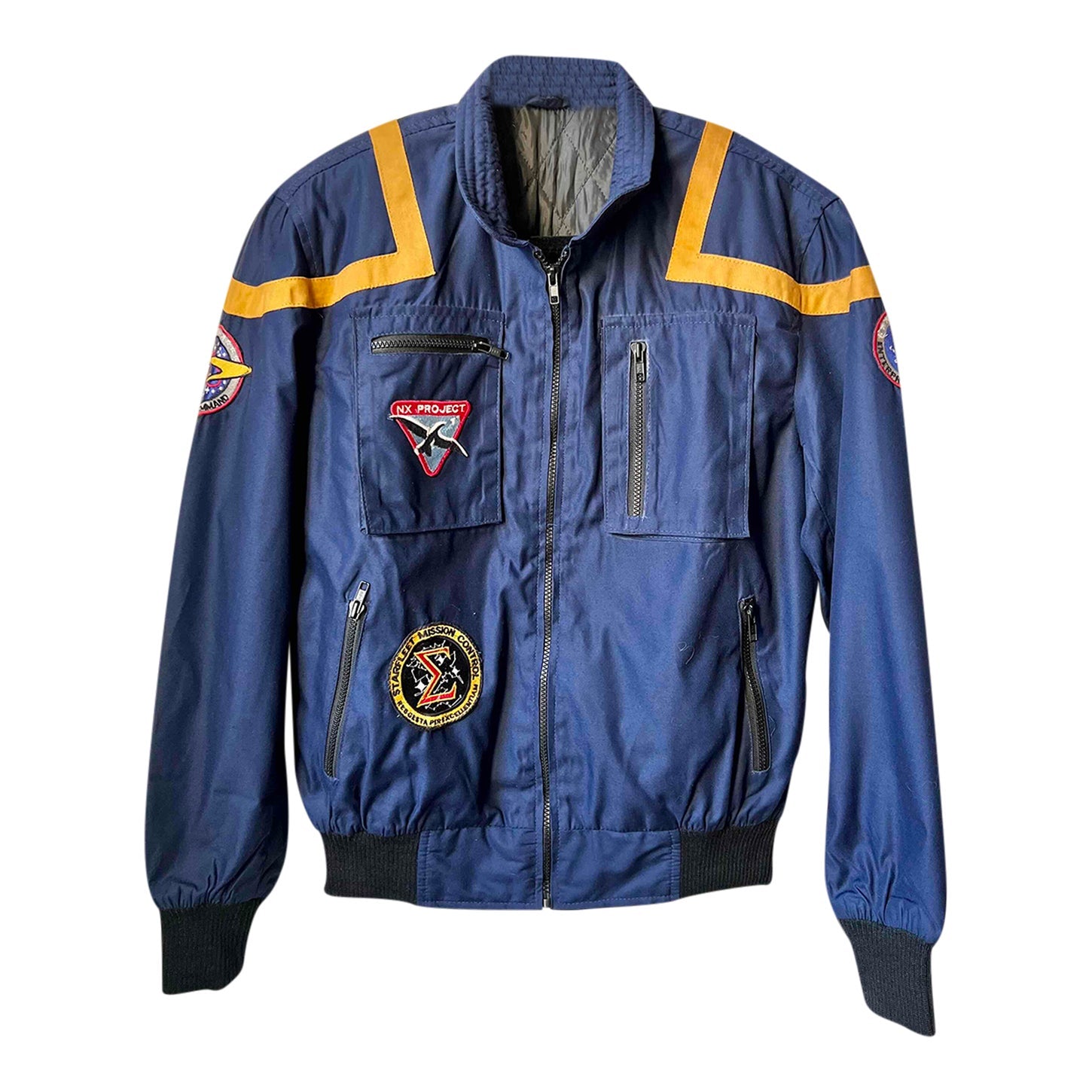 Cotton jacket with patterns