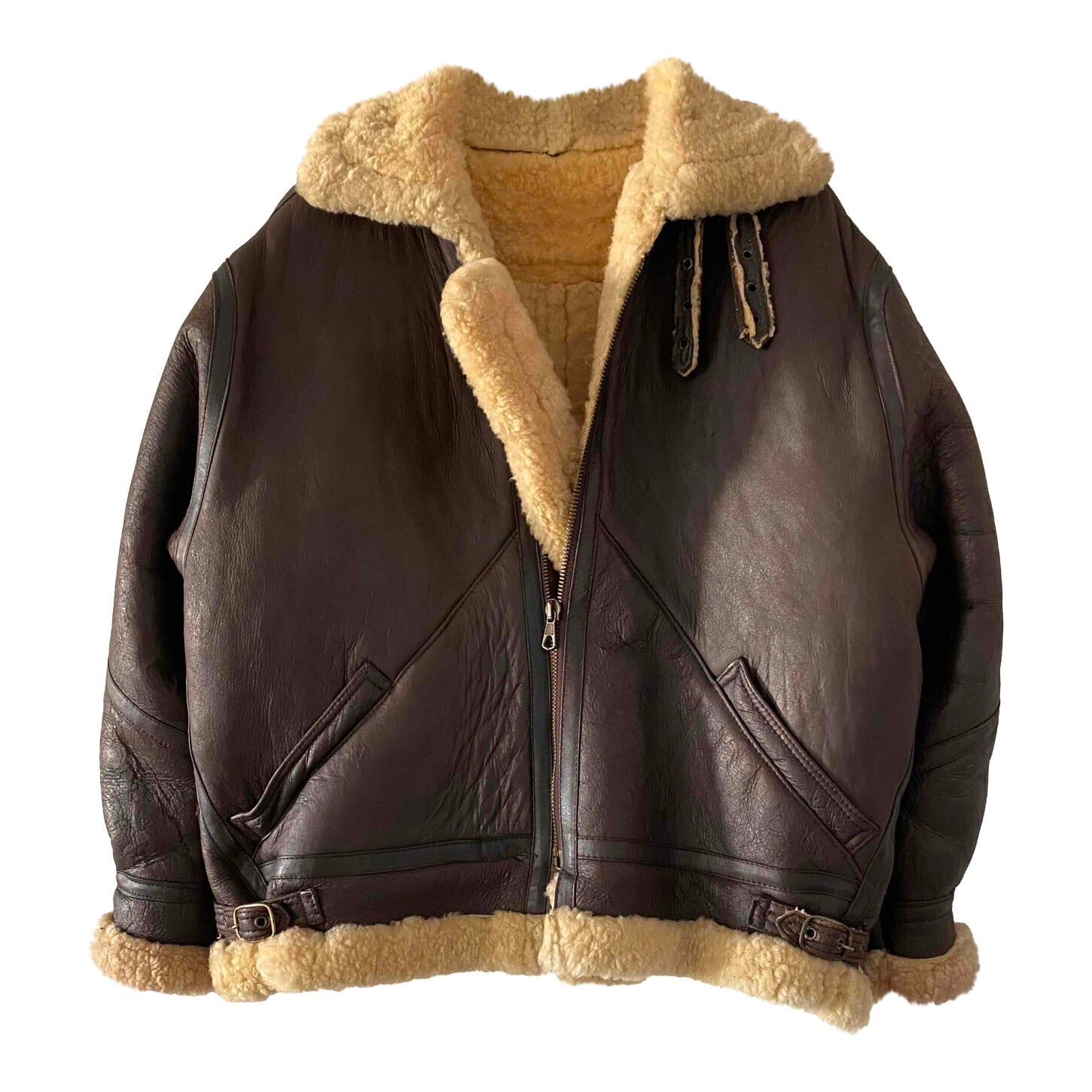 Wool-lined bomber jacket