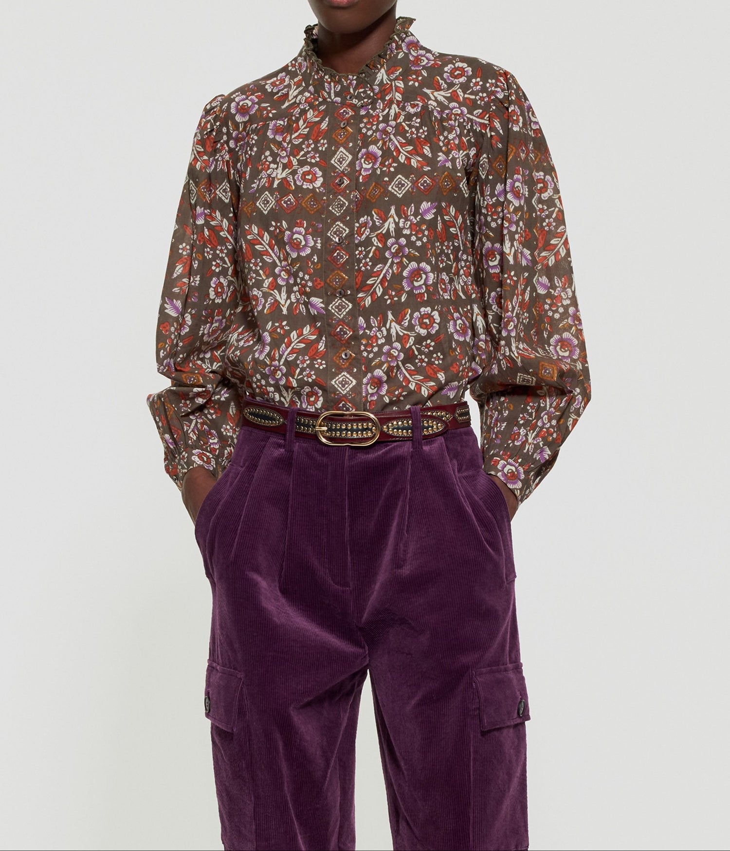 Blouse à imprimé floral