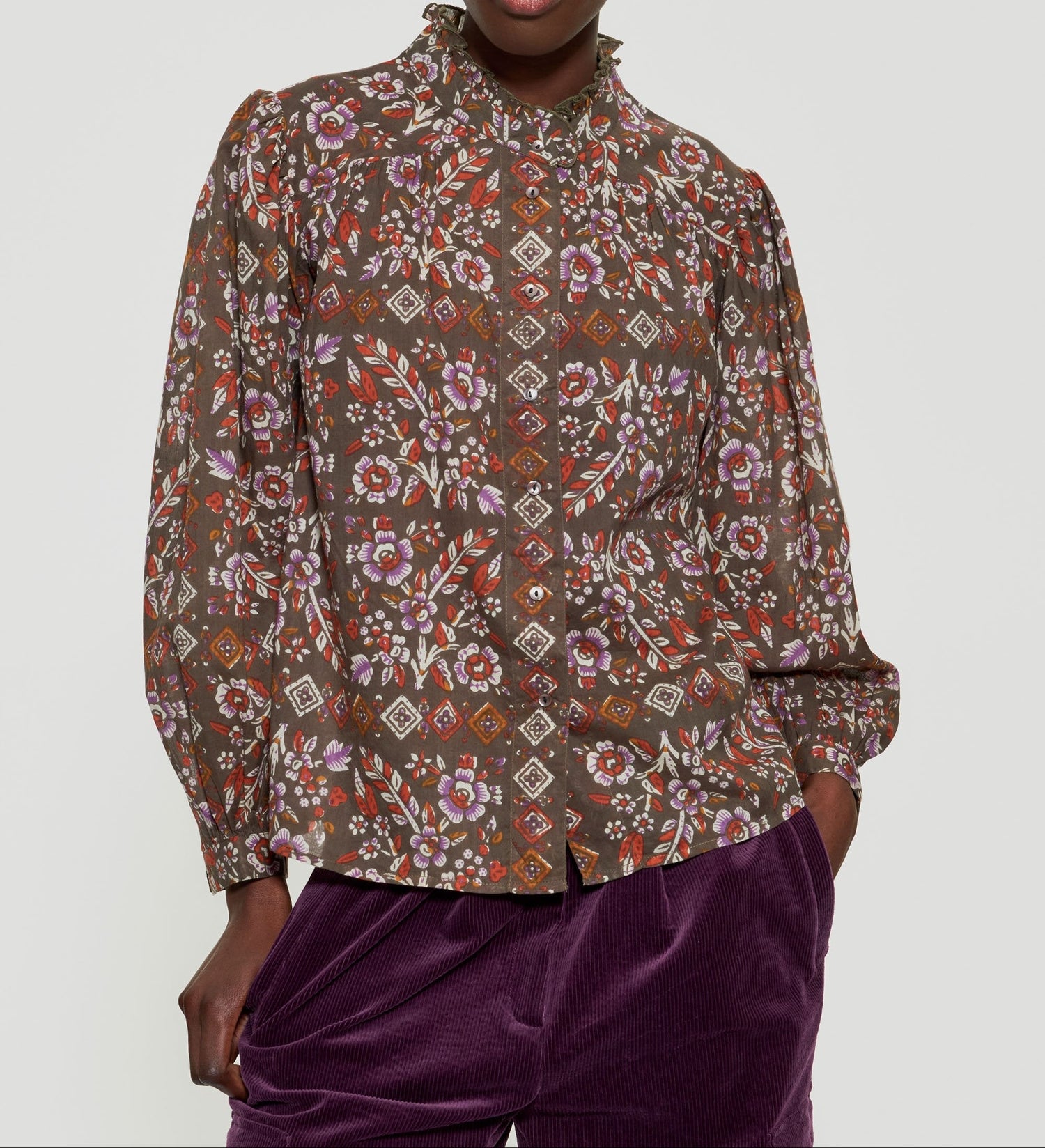 Blouse à imprimé floral