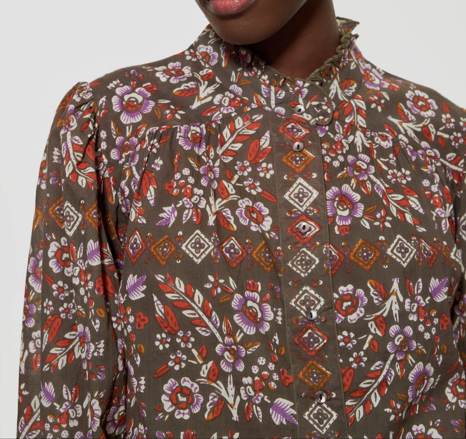 Blouse à imprimé floral