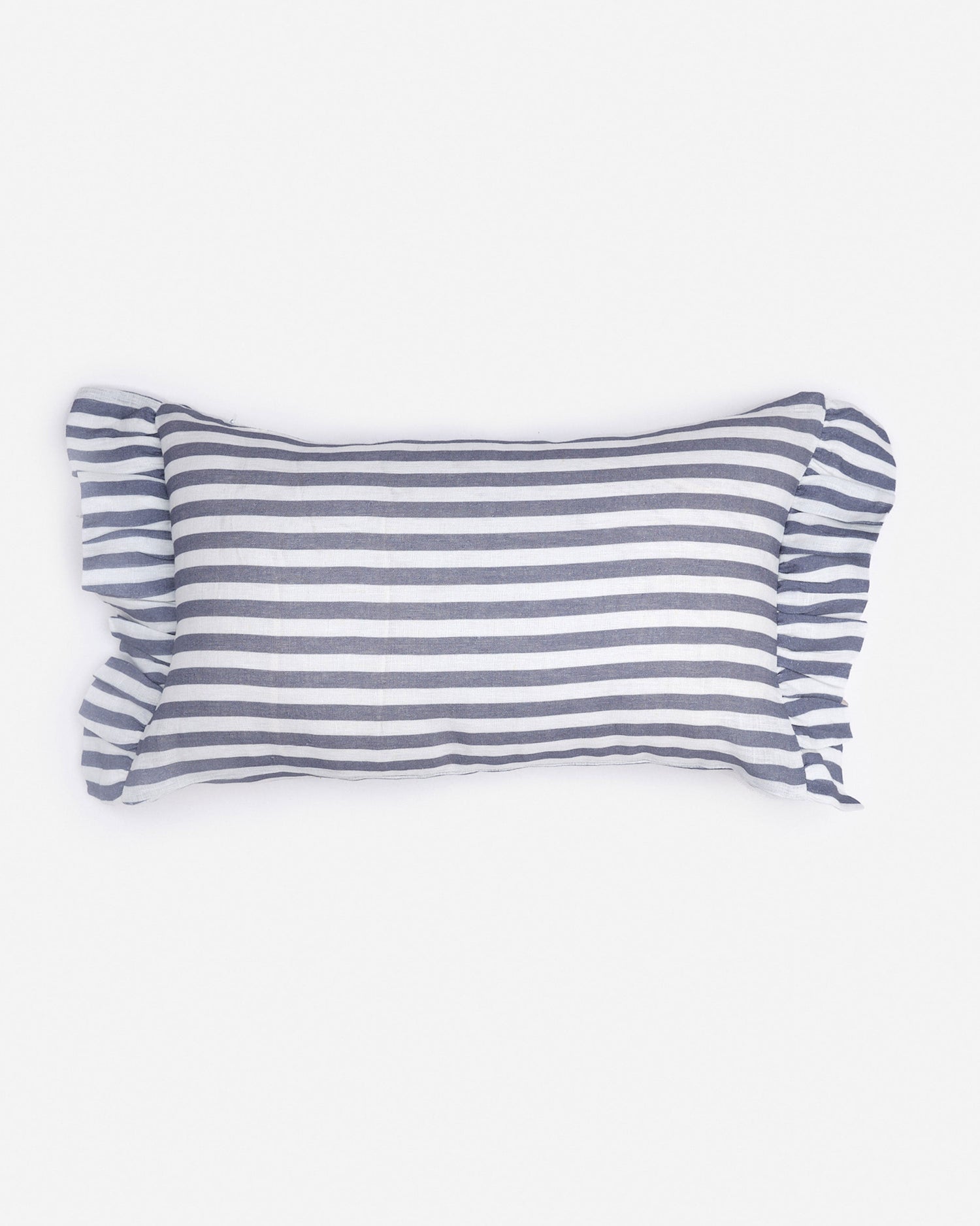 Folkstone Blue Candy Stripe Rectangle Cushion Cover