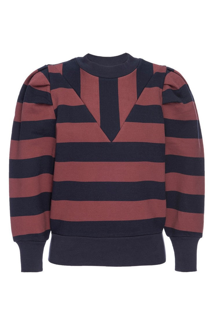 RUGBY SHIRRED SWEATSHIRT