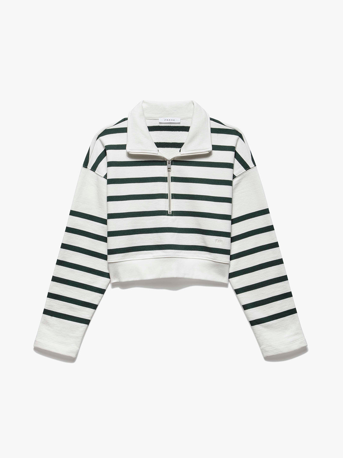 CROPPED HALF ZIP PULLOVER