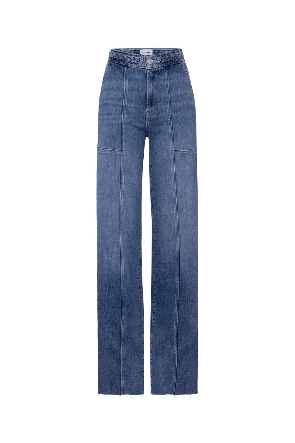 BRAIDED WAISTBAND WIDE LEG