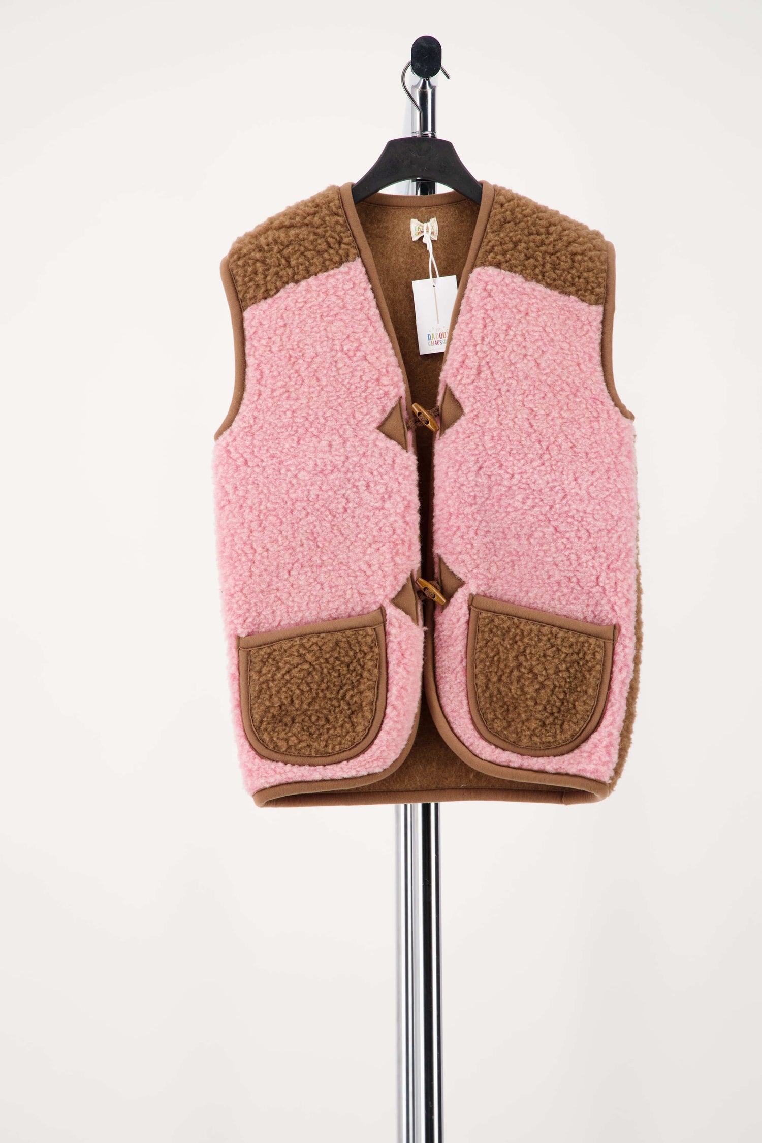 Dana - Gilets bicolore - 100% laine