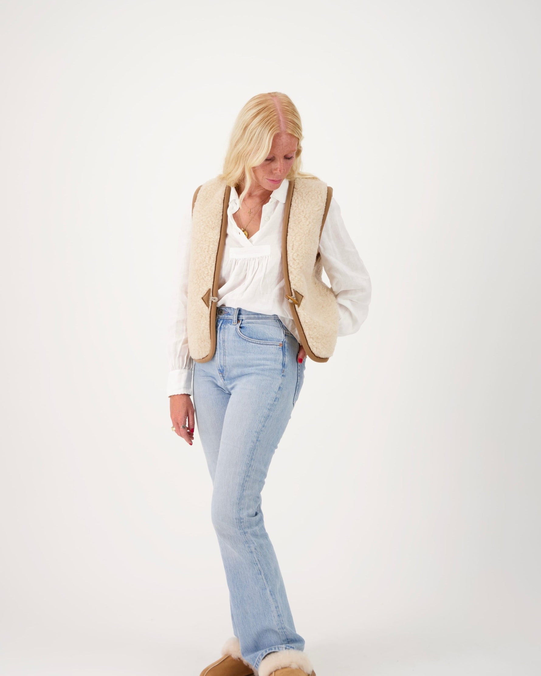 gilet mouton sans manche