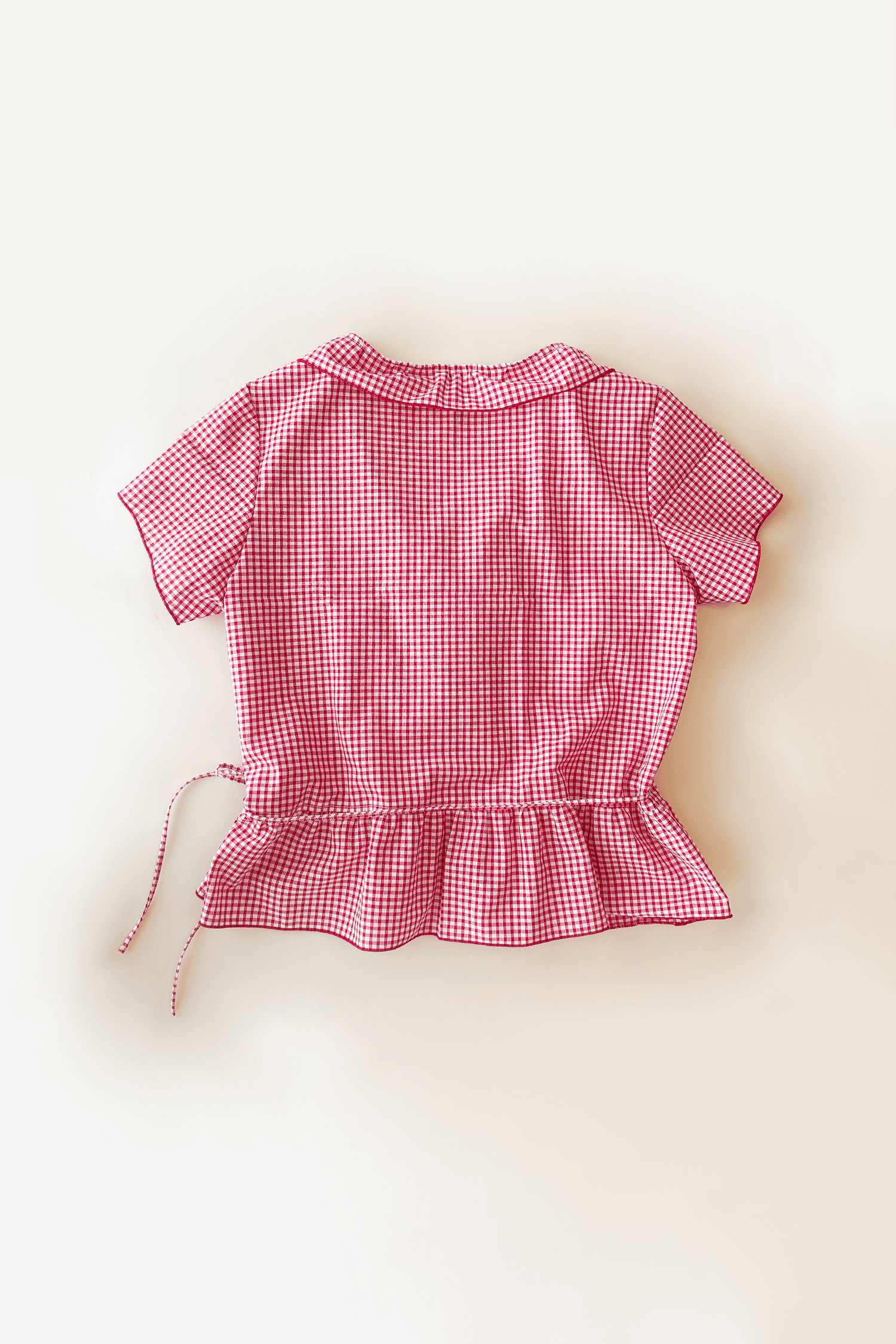 Blouse Cache-Coeur Vichy Gisèle