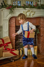 Harry, blouse en twill blanc cassé, broderie houx