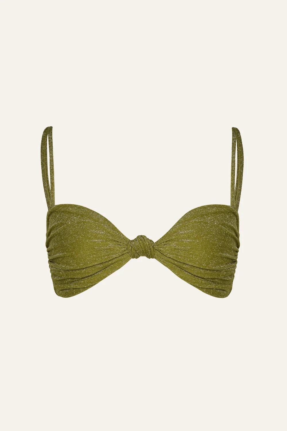 Heliconia Bikini Top in Green - Johanna Ortiz