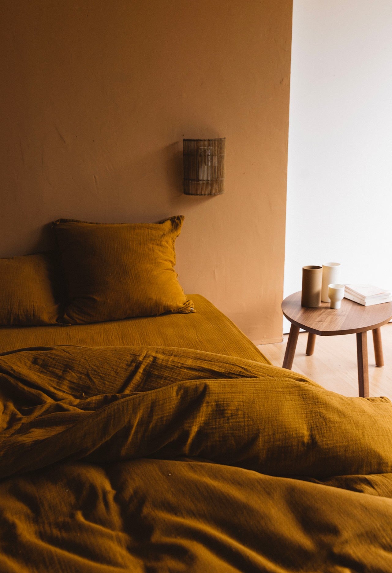 Housse De Couette En Gaze De Coton Ambre 240 X 220 Cm