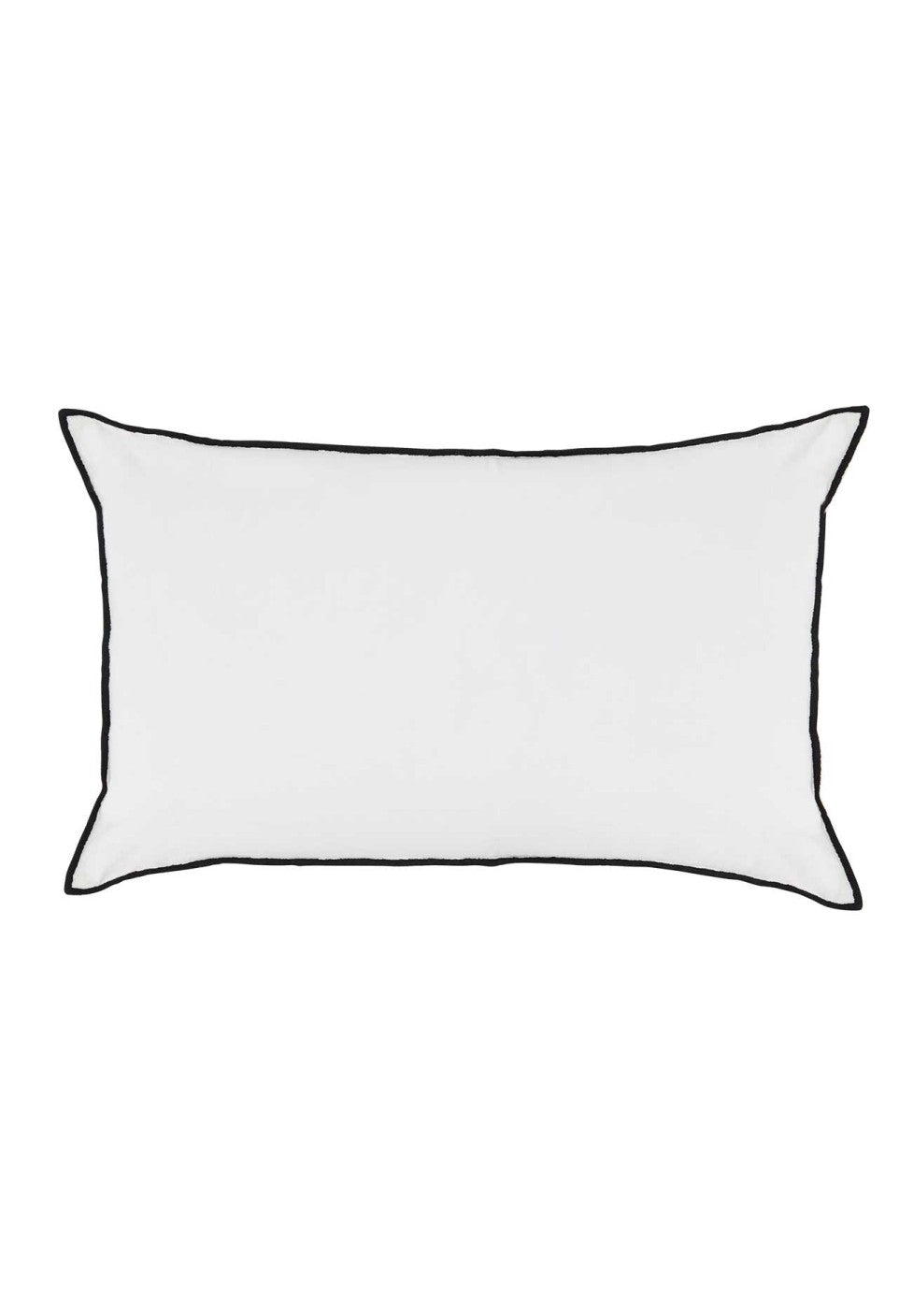 Housse De Coussin Milk Broderie Noir 40 X 65 Cm