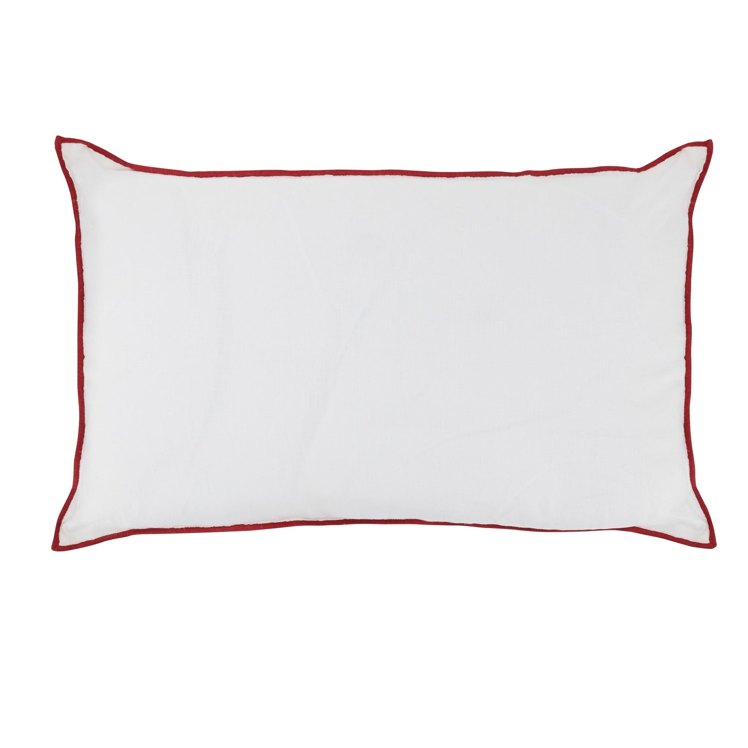 Housse De Coussin Milk Broderie Rouge 40 X 65 Cm