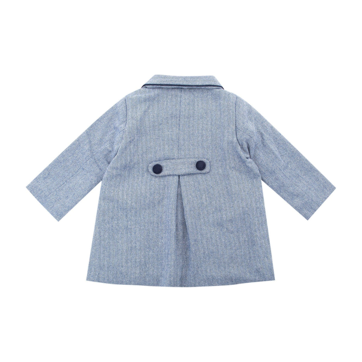 Iris, manteau en chevron marine