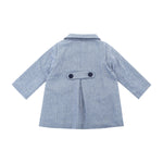 Iris, manteau en chevron marine