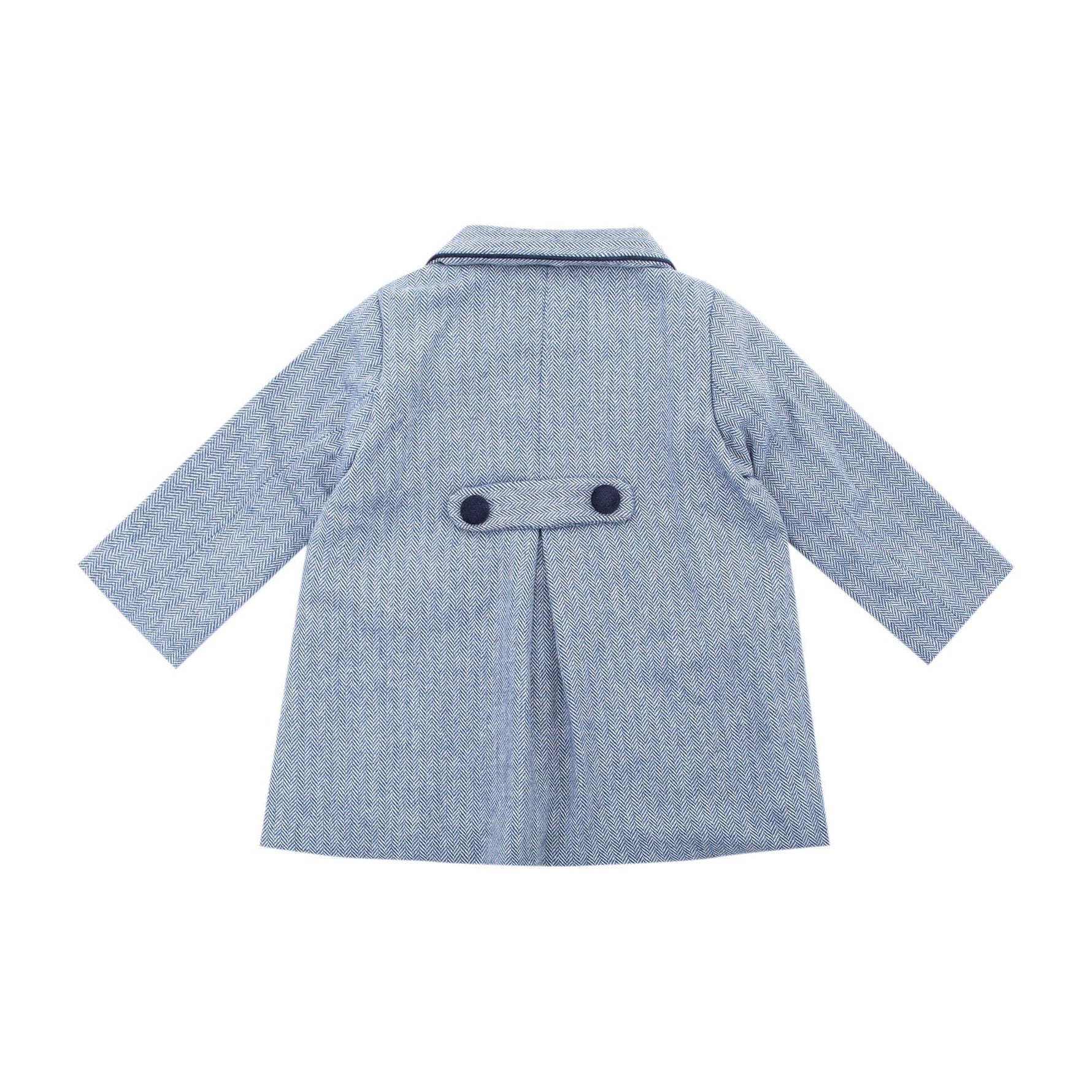 Iris, manteau en chevron marine