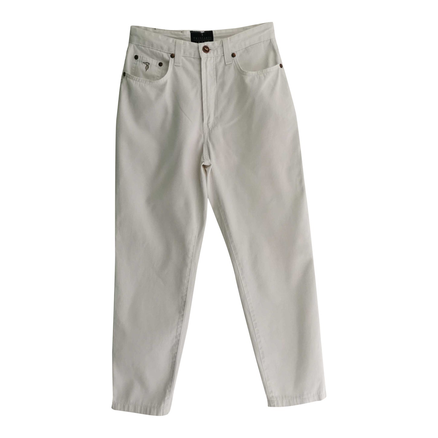 Jean blanc Trussardi