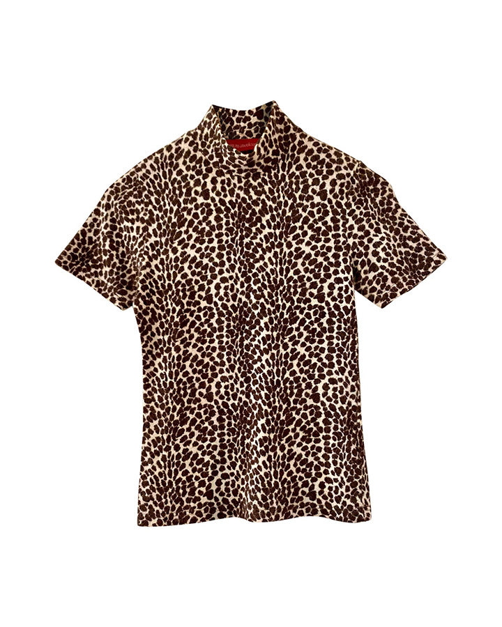 Leopard turtleneck