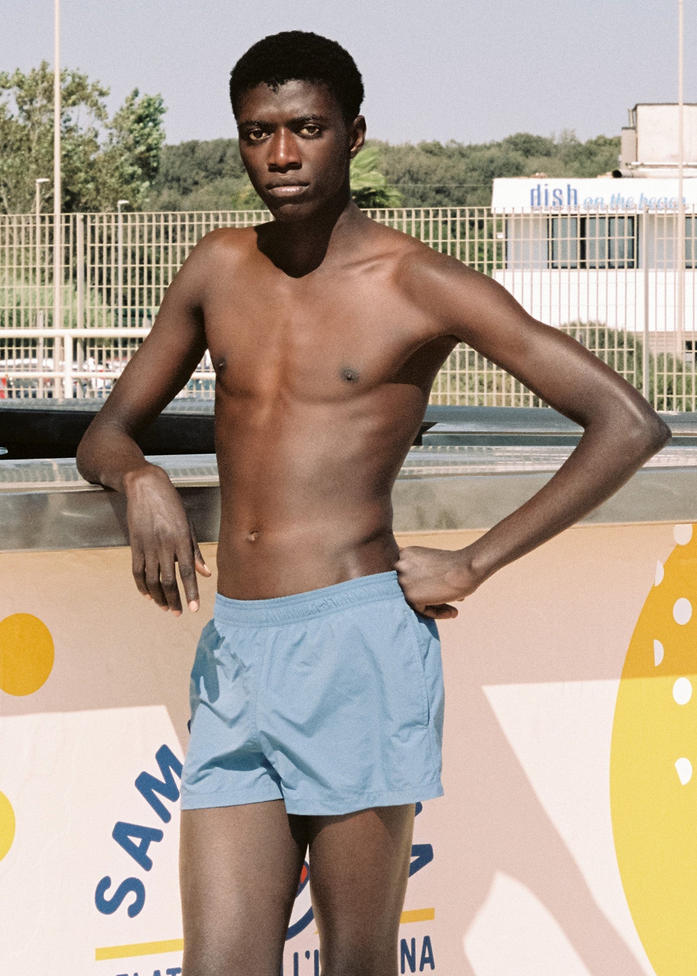 Short De Bain Mid Blue